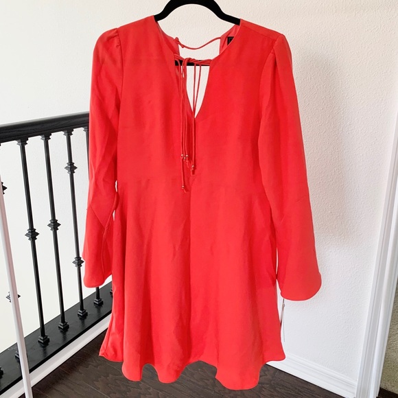 Sam Edelman Coral Bell Sleeve Dress NWT - Picture 5 of 10